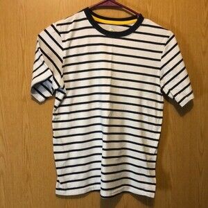 Wonder nation size large 10/12 boys white and navy stripped Tshirt